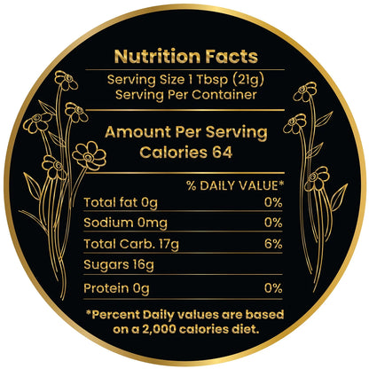 Honey Labels With Round Nutritional Facts Qty 100