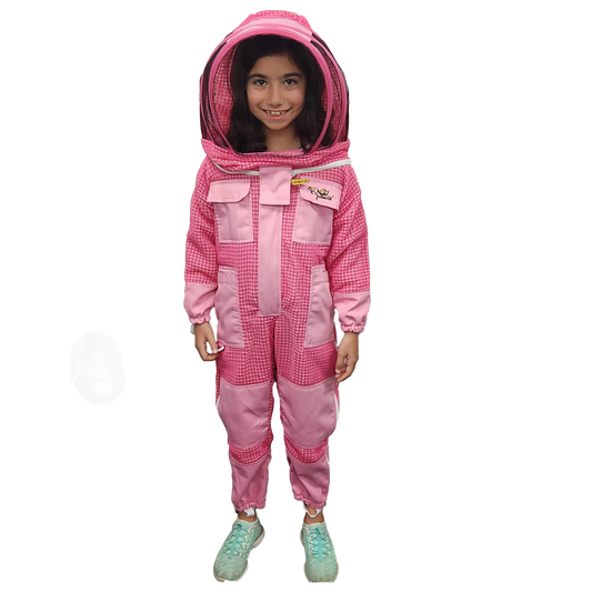 3 Layer Children's pink Beekeeping suit