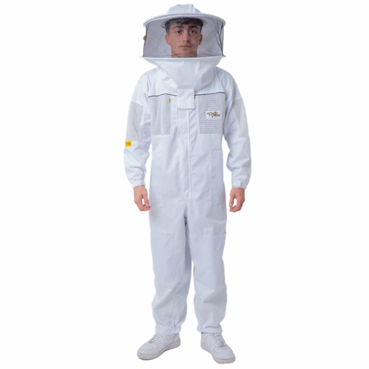 OZ ARMOUR Poly Cotton Semi Ventilated Beekeeping Suit With Round Brim Hat