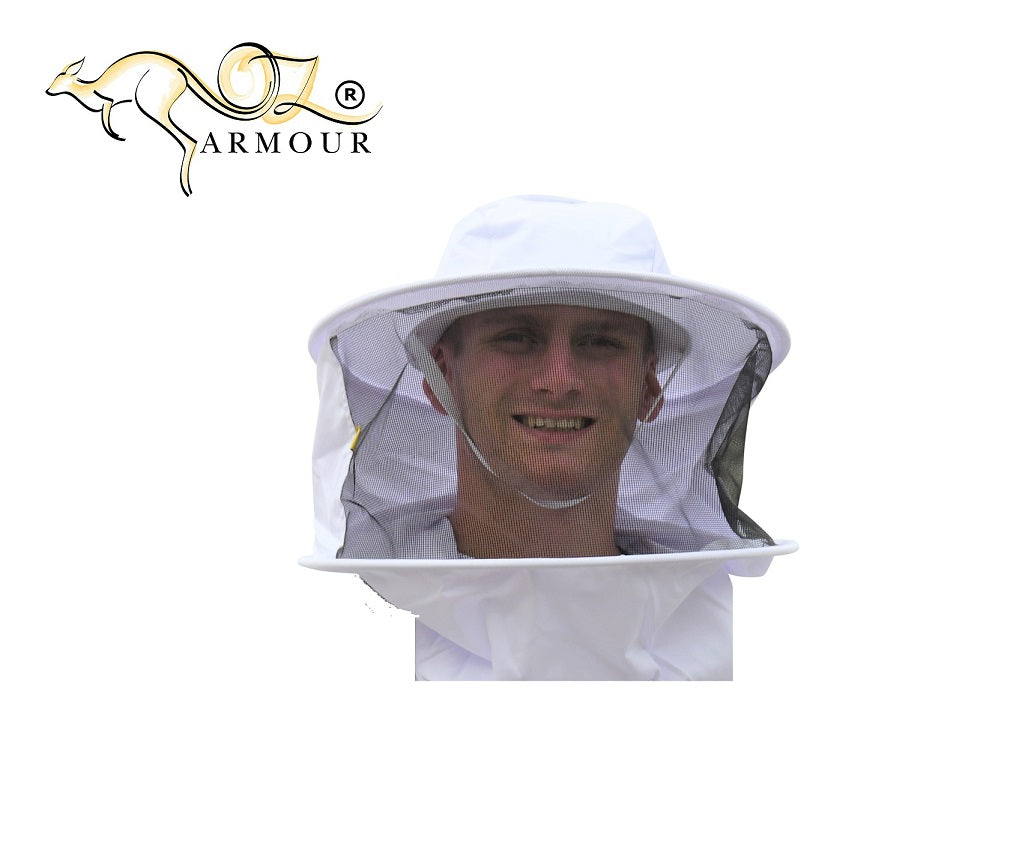 SALE OZ ARMOUR Poly Cotton Beekeeping Jacket, Beekeeping Jacket with Fencing Veil, Poly Cotton Beekeeping Jacket, Ventilated Beekeeping Jacket, Protective Beekeeping Gear, Durable Beekeeping Jacket, Beekeeping Safety Apparel, High-Quality Beekeeping Jacket, Comfortable Beekeeping Jacket, OZ ARMOUR Beekeeping Jacket