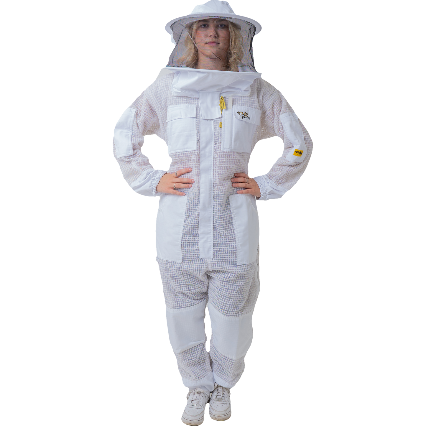 OZ ARMOUR 3 Layer Mesh Ventilated Beekeeping Suit With Round Brim Hat