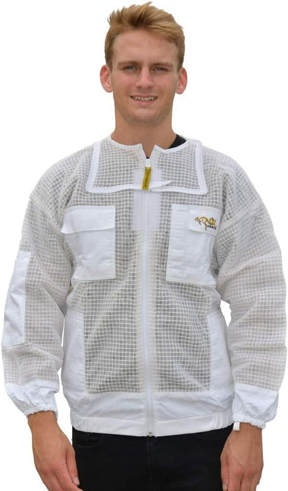 Beekeeping Jacket & Trousers Pants Set 3 Layer Mesh Costume