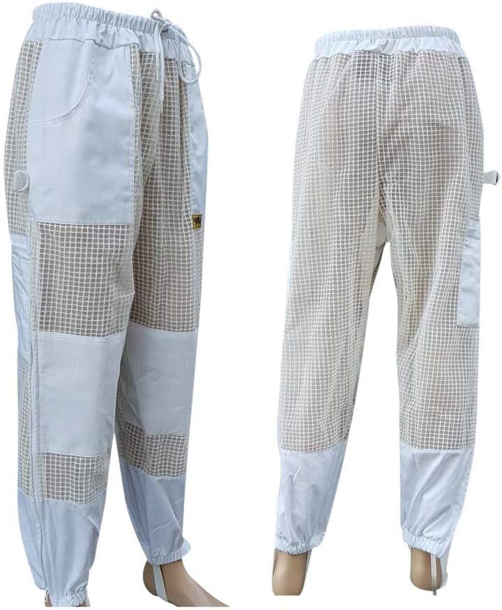 Beekeeping Jacket & Trousers Pants Set 3 Layer Mesh Costume