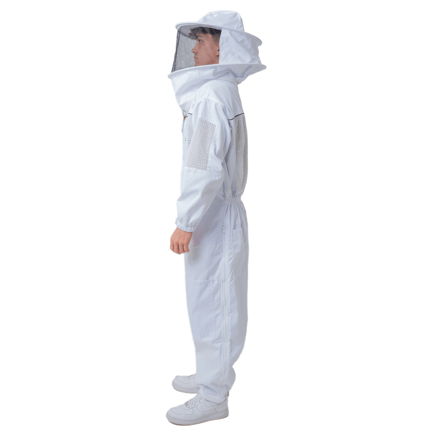 OZ ARMOUR Poly Cotton Semi Ventilated Beekeeping Suit With Round Brim Hat