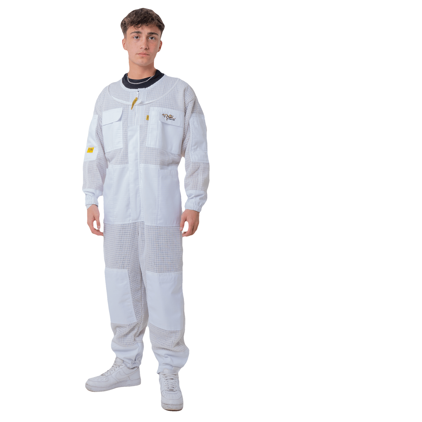 OZ ARMOUR 3 Layer Mesh Ventilated Beekeeping Suit With Fencing Veil