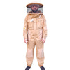 Khaki OZ ARMOUR 3 Layer Mesh Ventilated Beekeeping Suit with Round Hat