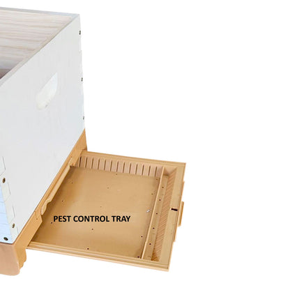 Mesh Bottom Board for Standard 10 Frames Box with Varroa Pest Control & Pollen Trap