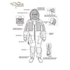 POLY COTTON SEMI VENTILATED BEEKEEPING SUIT WITH FENCING VEIL