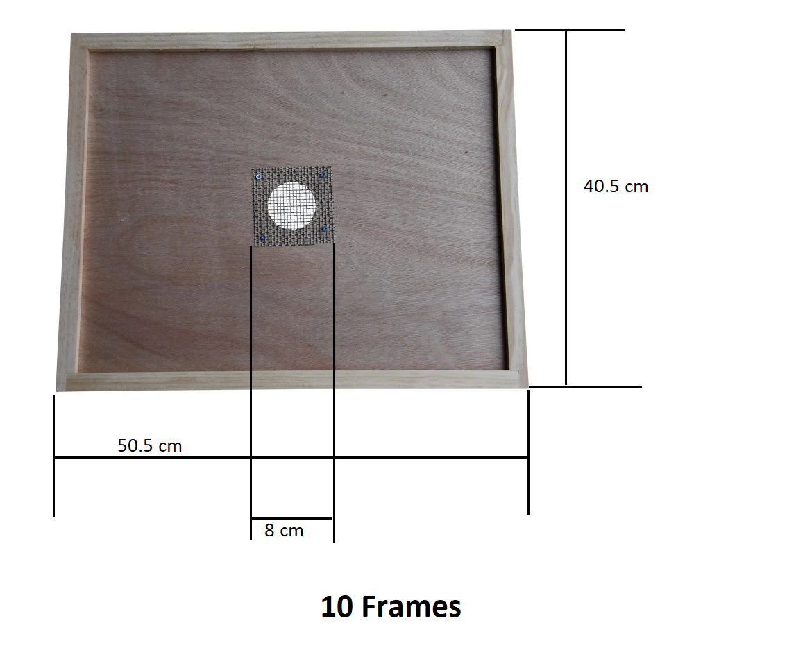 Three Levels Gabled Telescopic 22 mm Thick Beehive With Mesh Bottom Board