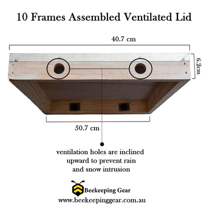 Assembled Lid With Ventilation - Beekeeping Gear