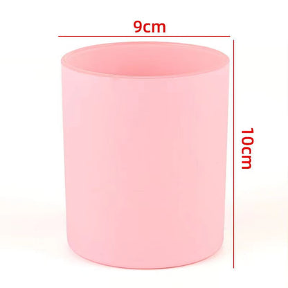 Pink Candle Glass Jar