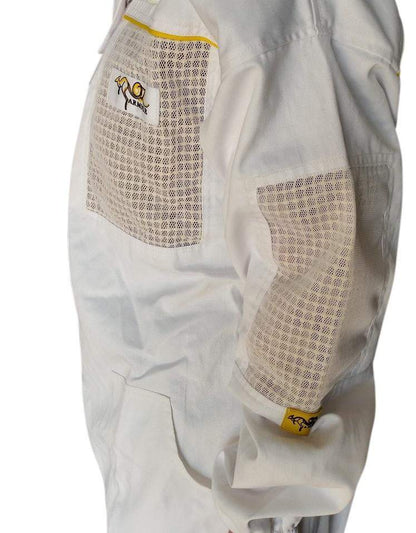 OZ ARMOUR Poly Cotton Semi Ventilated Beekeeping Suit With Round Brim Hat