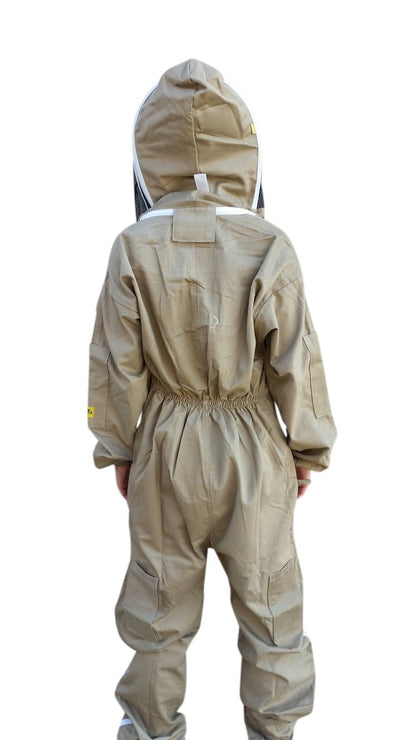 OZ ARMOUR Khaki Poly Cotton Beekeeping Suit With Fencing Veil,Beekeeping,beekeeping gear,oz armour