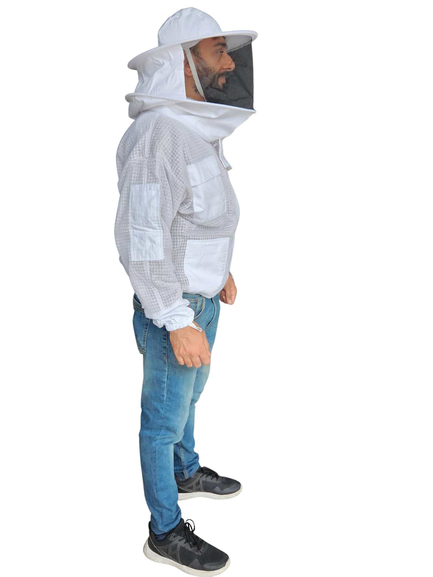 OZ APIARIST 3 Layer Mesh Ventilated Beekeeping Jacket With Your Choice Of Veil