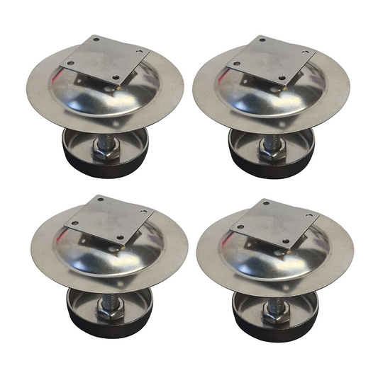 ANTI ANT FEET STAINLESS STEEL FOR BEEHIVES WITH OIL TRAY- SET OF 4