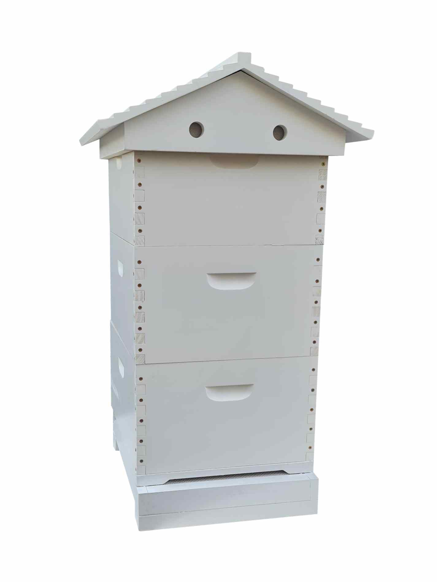 Three Level Gabled Telescopic Beehive Assembled & Painted