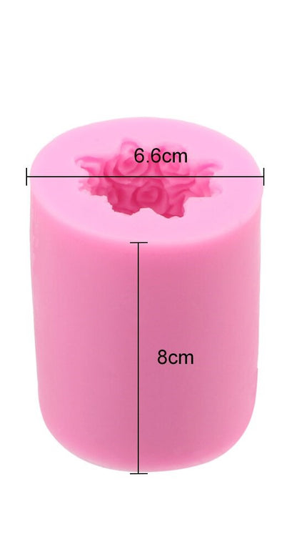 Silicone Candle/Bath Bomb Rose Petal - Height 8 cm