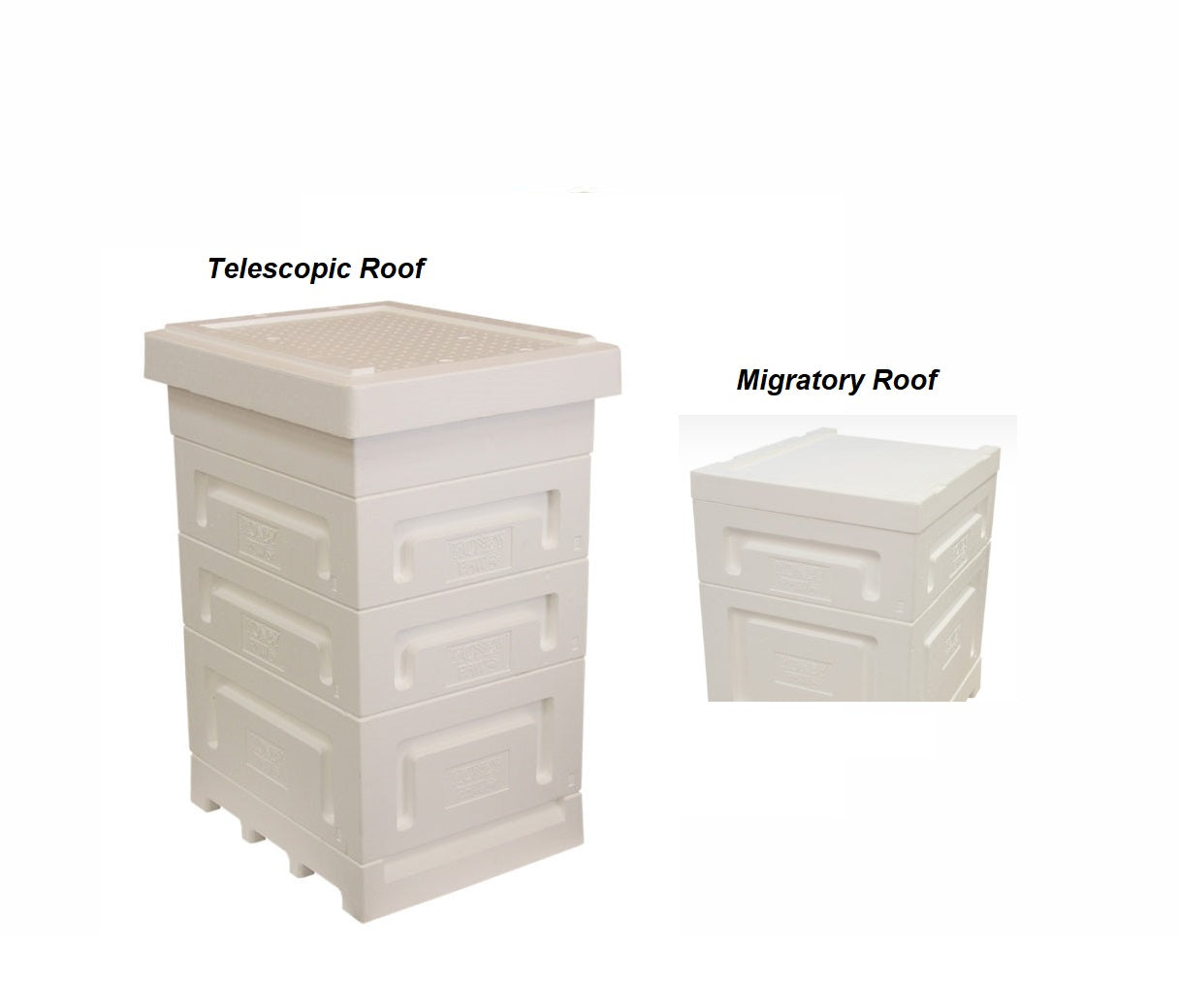 Honey Paw Polystyrene 10 Frames  Beehive Three Level