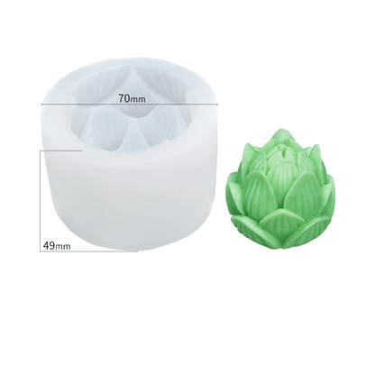 Lotus Flower Silicone Candle Mould - Height 49 mm