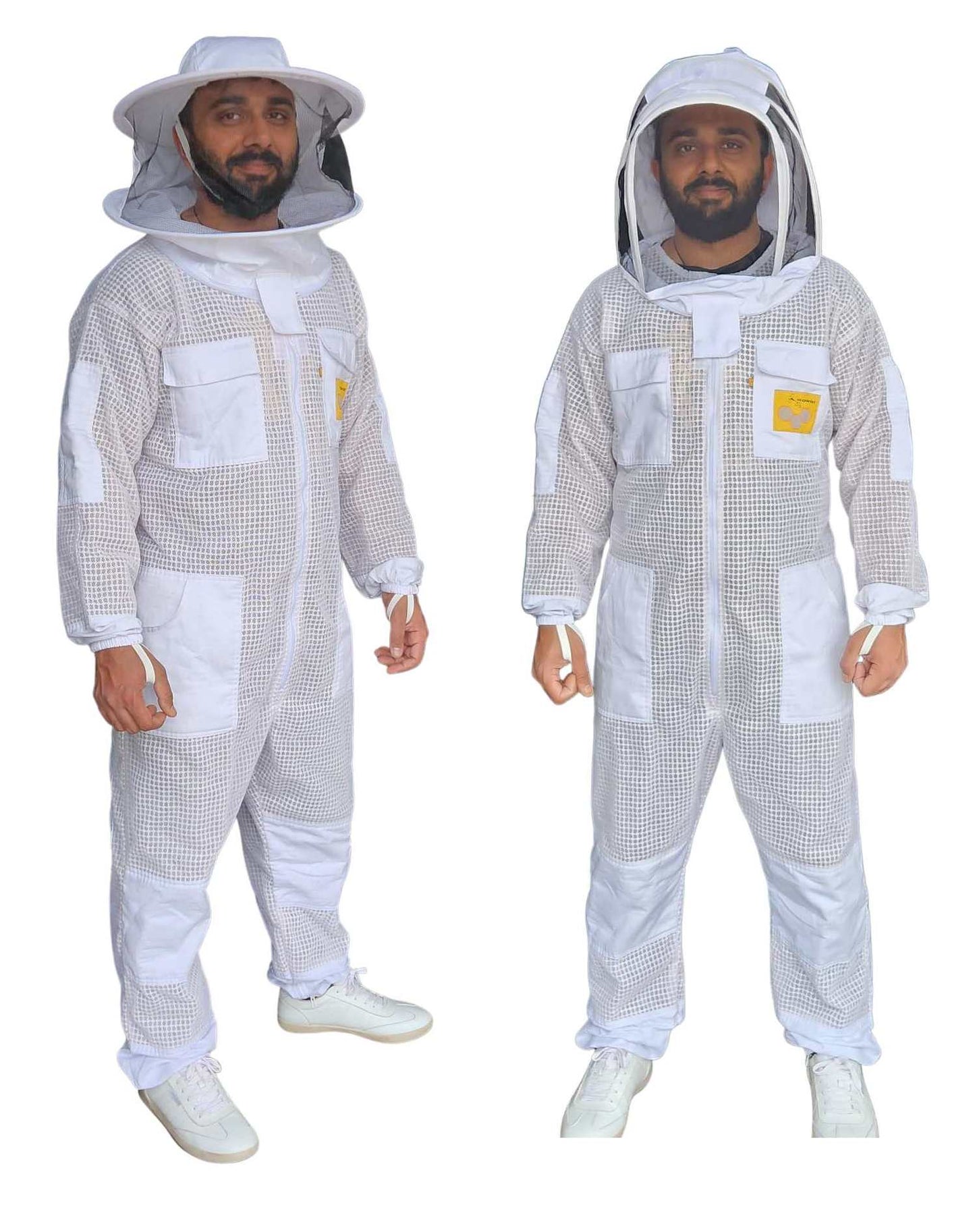 OZ APIARIST 3 Layer Mesh Ventilated Beekeeping Suit With Your Choice Of Veil Size S to 7XL