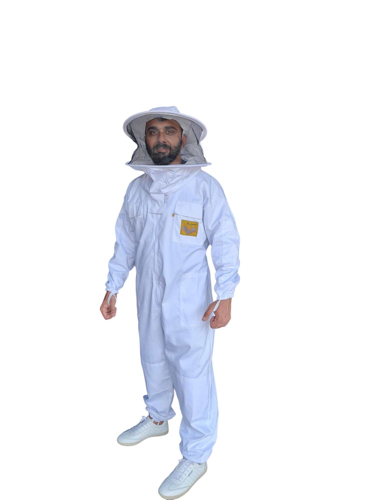 OZ APIARIST Heavy Duty Beekeeping Suit With Round Brim Hat & Optional Gloves