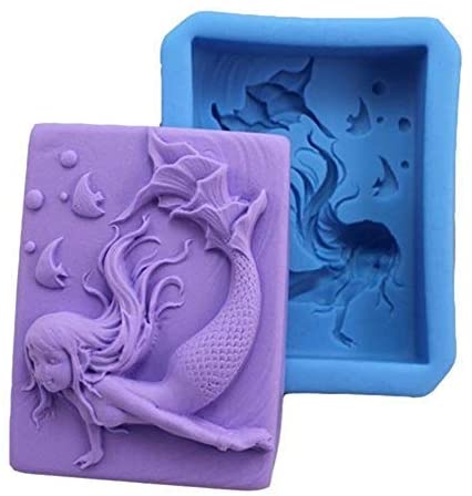 Silicone CandleBath bomb Mould Mermaid