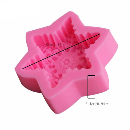 Silicone CandleBath bomb Mould Star