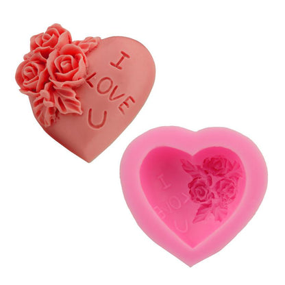 Silicone CandleBath bomb Mould heart shape