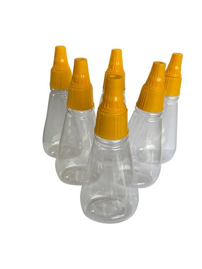 Squeeze Cone Plastic Honey Containers, honey dispenser, 500gm capacity, twist & squeeze, plastic container, mess-free honey honey on tap, easy dispensing, clear plastic jar, food-grade material, BPA-free say goodbye to sticky spoons, honey squeeze container, wide mouth design, easy cleaning 500g honey storage, perfect for breakfast, yogurt, tea, convenient honey drizzle ditch the drippy mess, innovative honey dispenser, perfect kitchen gadget, gift for honey lovers