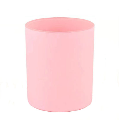 Pink Candle Glass Jar