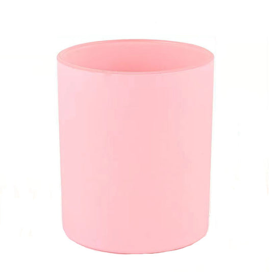 Pink Candle Glass Jar