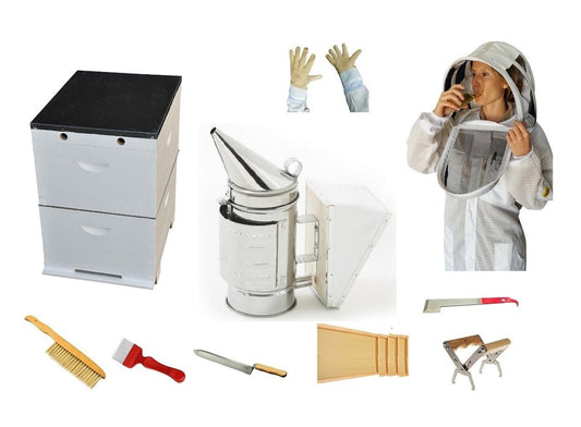 Quick Beekeeping Starter Kit with 3 Layer Mesh SUIT - Beekeeping Gear