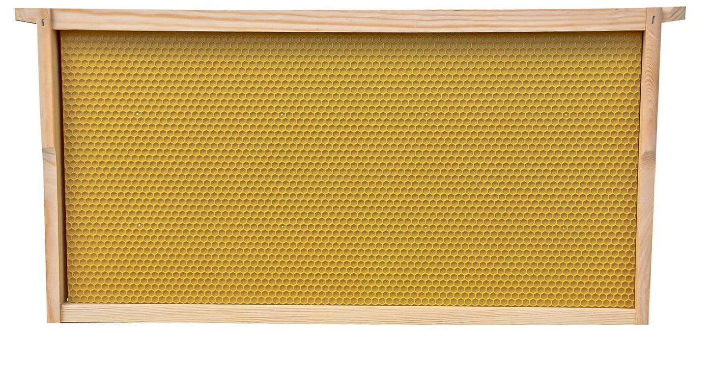 Full Depth Assembled Plastic Embedded Beehive Frames