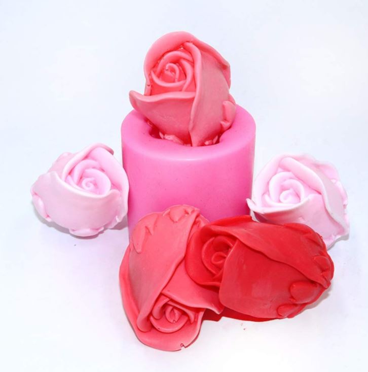 Silicone Candle/Bath bomb Rose Petal