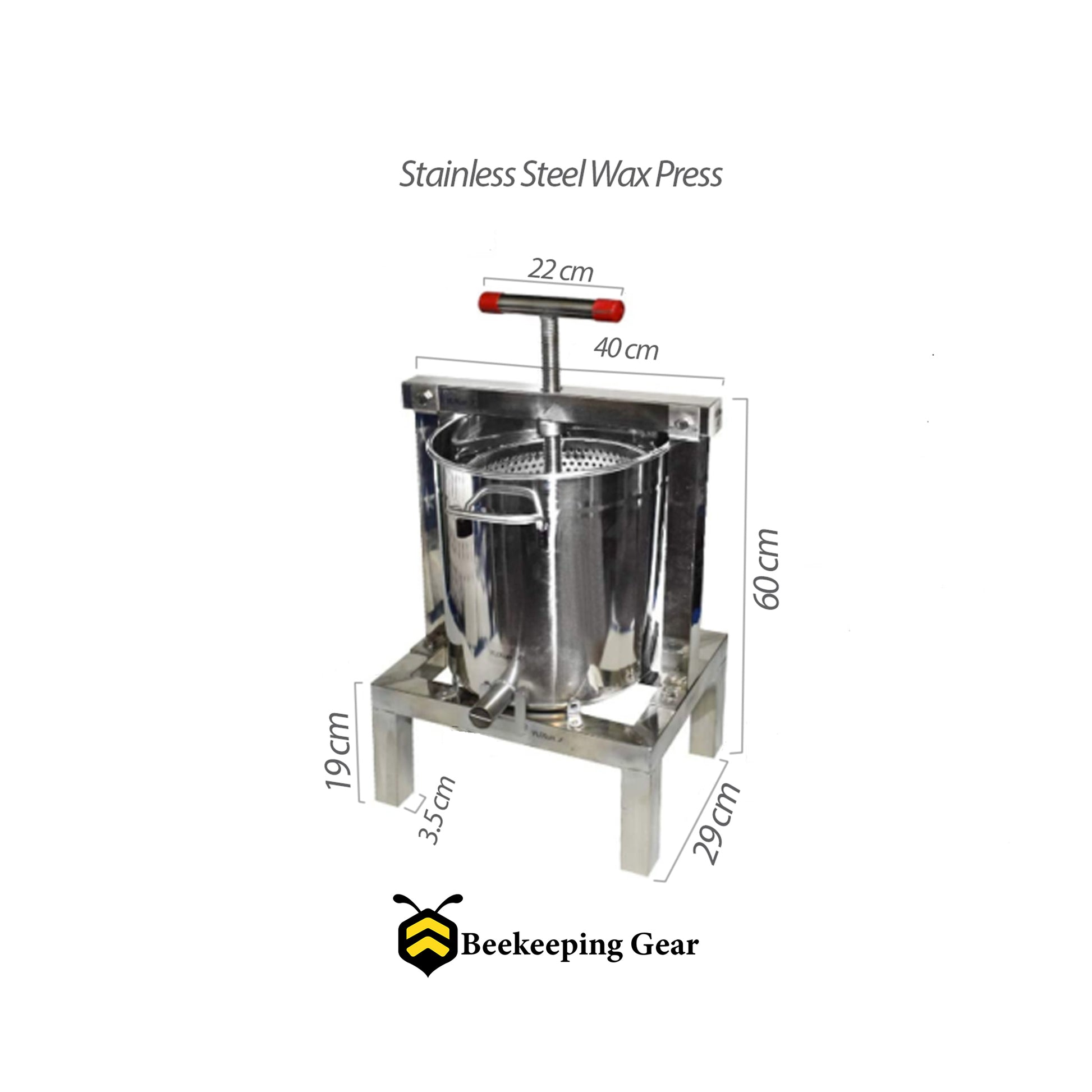 Stainless Steel Wax Press 10 Liter