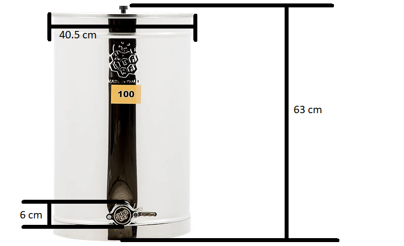 OZ ARMOUR 100 KG Honey Tank SS304 - Beekeeping Gear