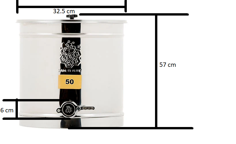 OZ ARMOUR 50 KG Honey Tank SS304 - Beekeeping Gear